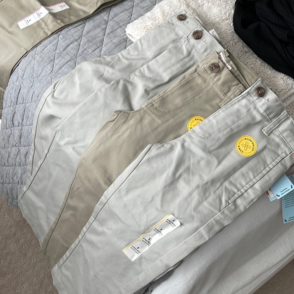 Cat and Jack Target 5T uniform pants-4 pairs in the bundle! NWT